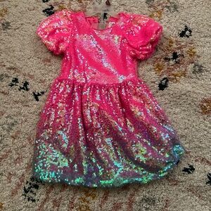 Lola + The Boys Vibrant Pink Sequin Dress